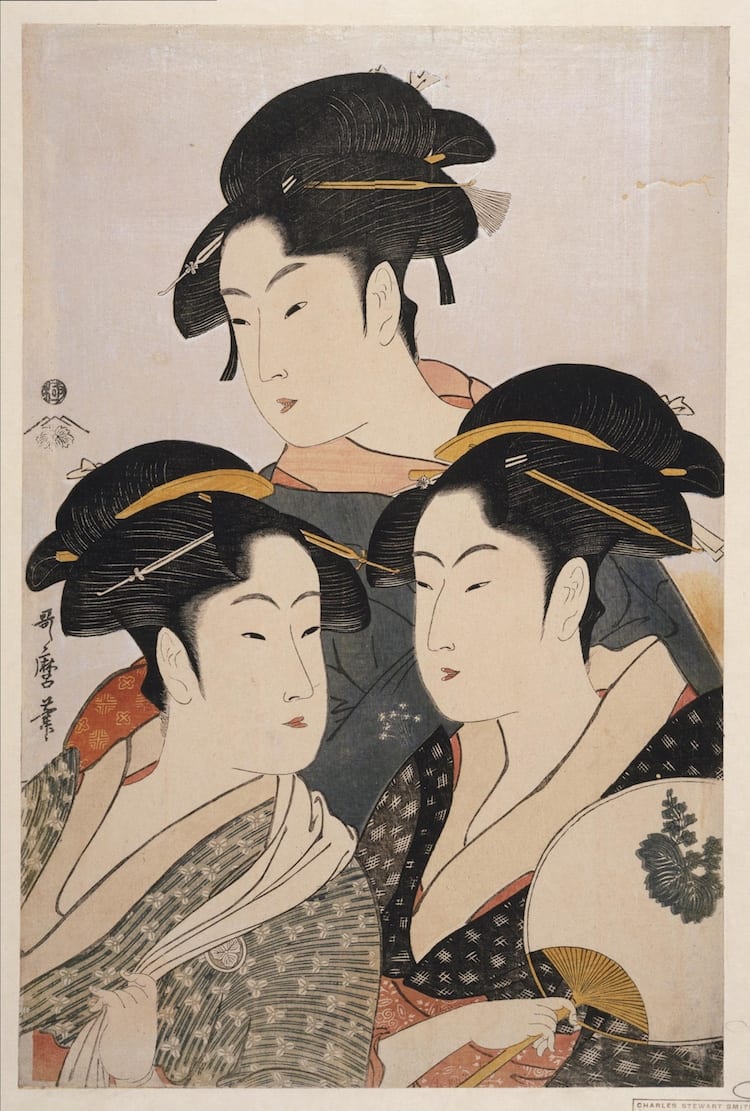 “Tam đại mỹ nhân”, Kitagawa Utamaro (1793)