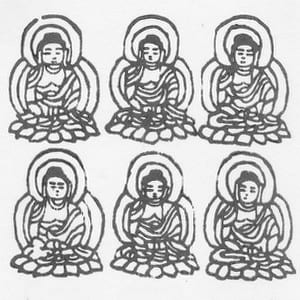tranh mộc bản kinh Phật