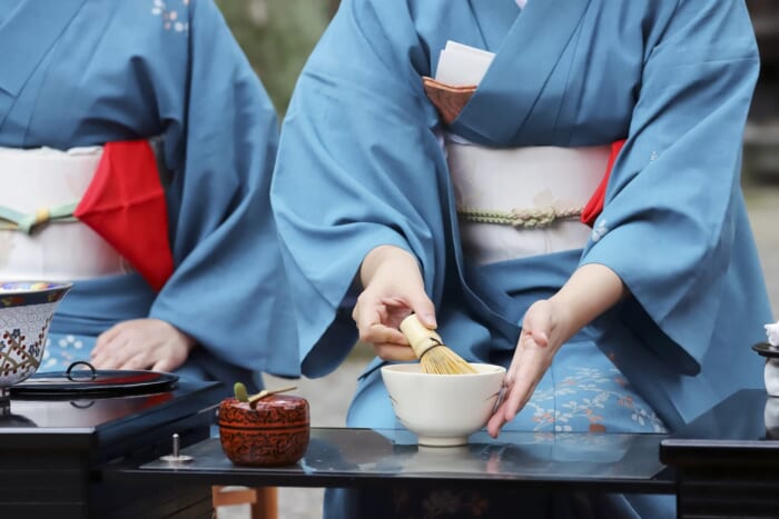 kimono và trà đạo